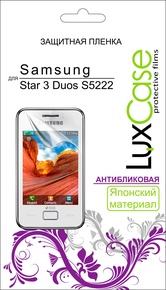 LuxCase Защитная пленка для Samsung S5222 Star 3 Duos, антибликовая